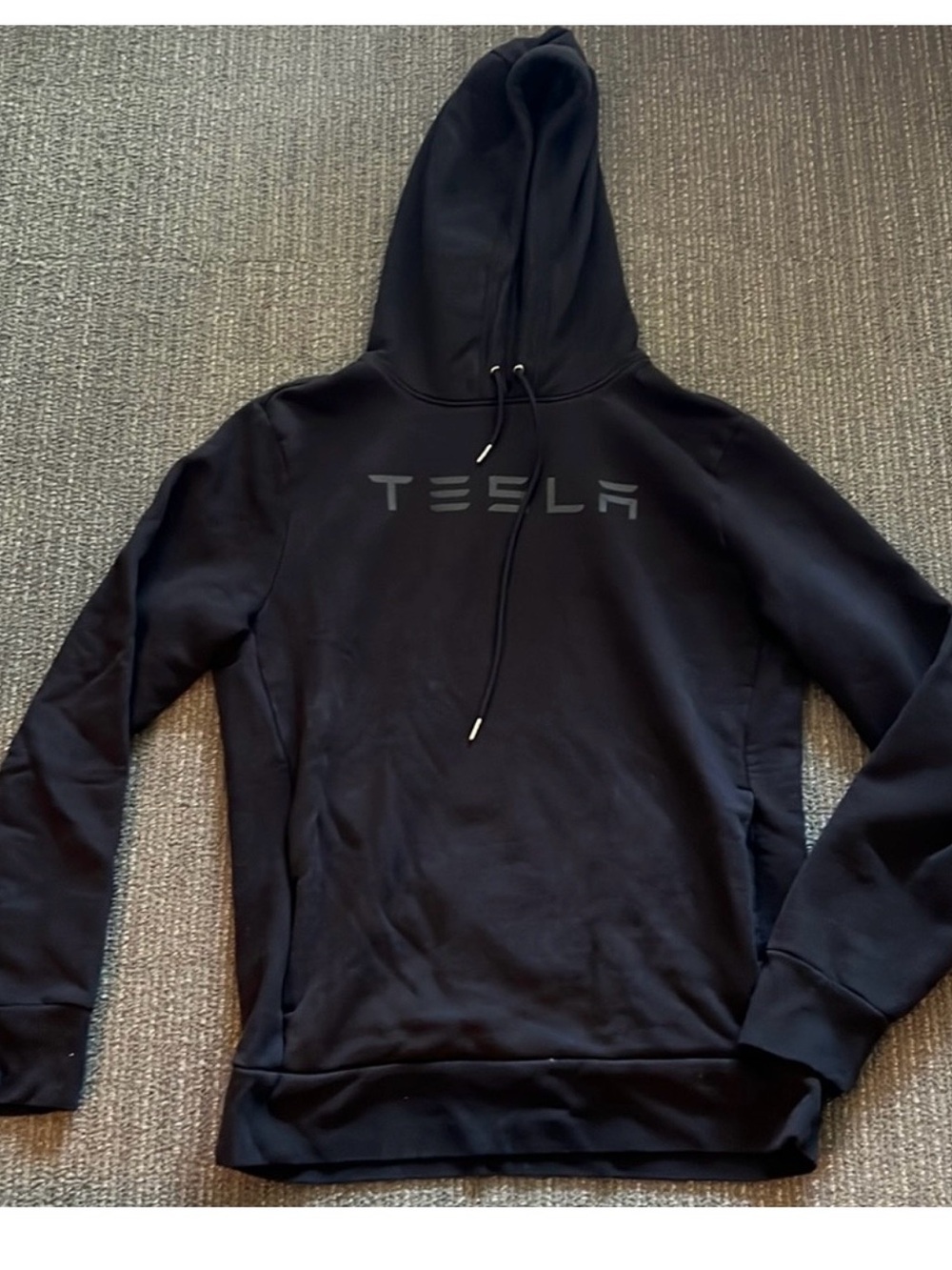 Tesla Men's Black Hooded Sweatshirt 0562